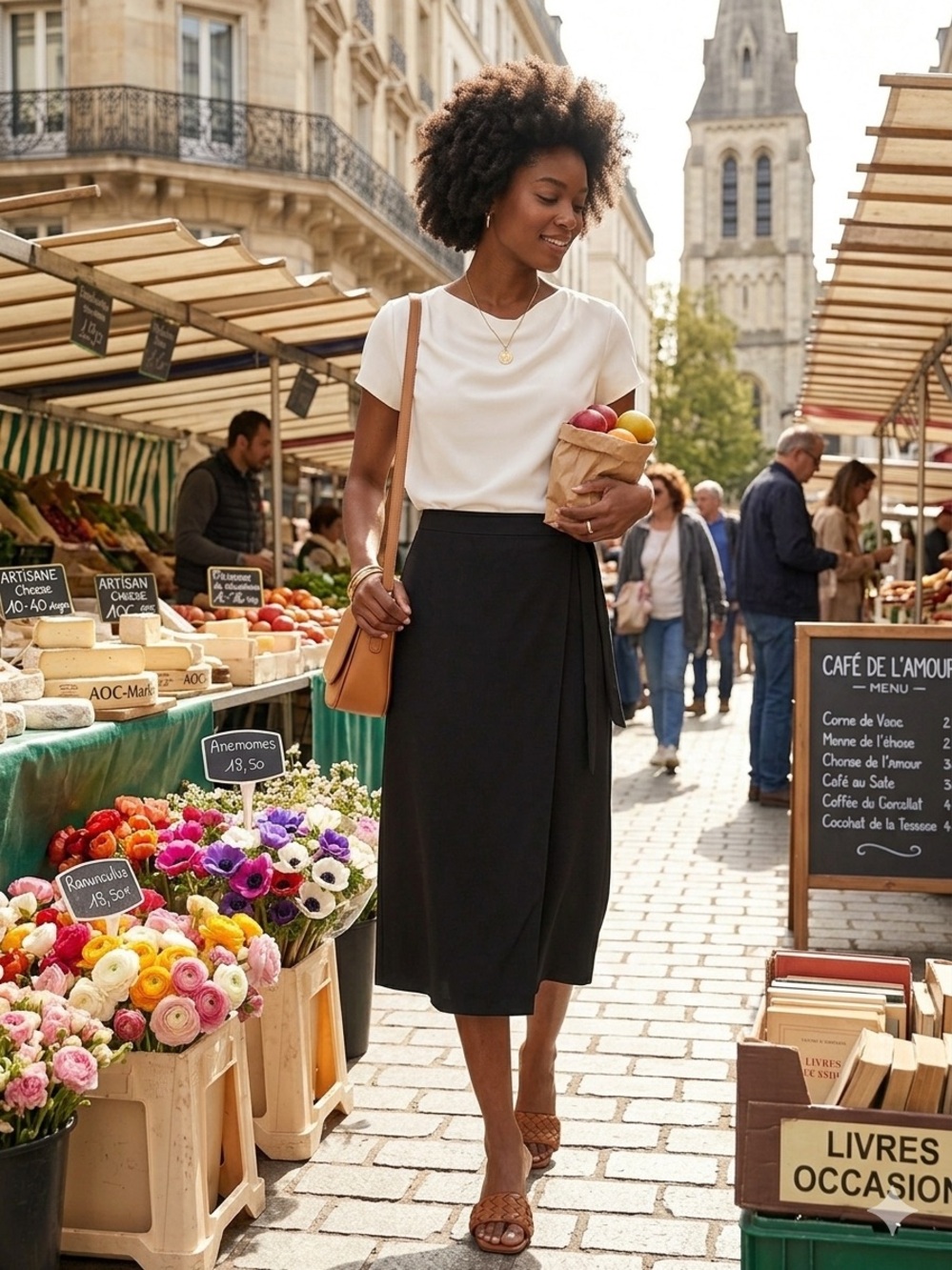 14th & Union Classic Black Midi Skirt - Women's